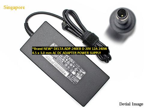 *Brand NEW* ADP-240EB D DELTA 20V 12A 240W 4.5 x 3.0 mm AC DC ADAPTER POWER SUPPLY - Click Image to Close